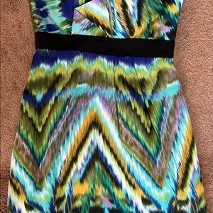 Beautiful silk strapless dress by Max and Cleo